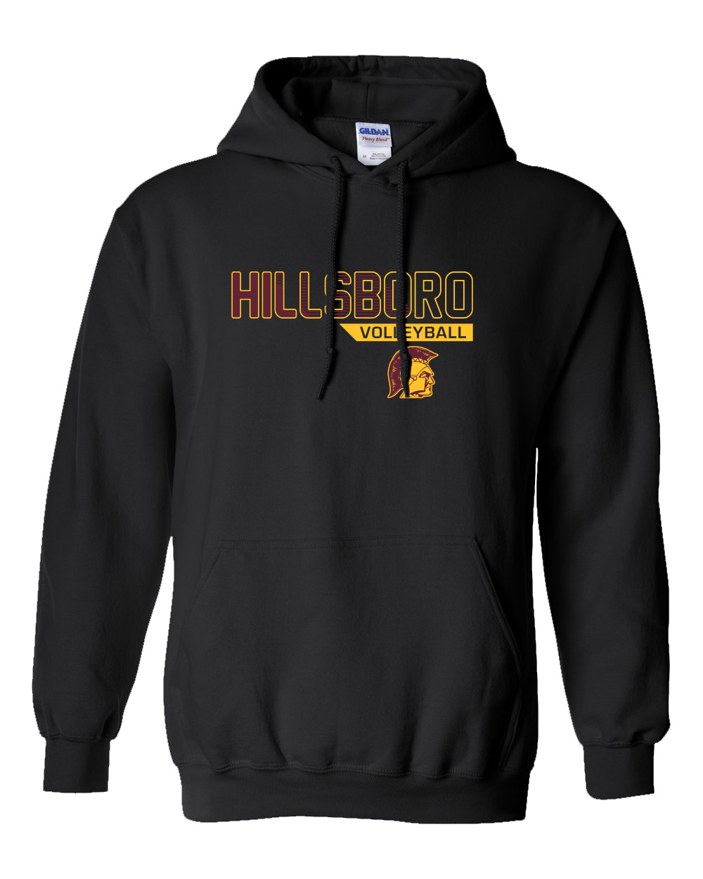 Hillsboro High School Volleyball Camp Hooded Sweatshirt - Image 4