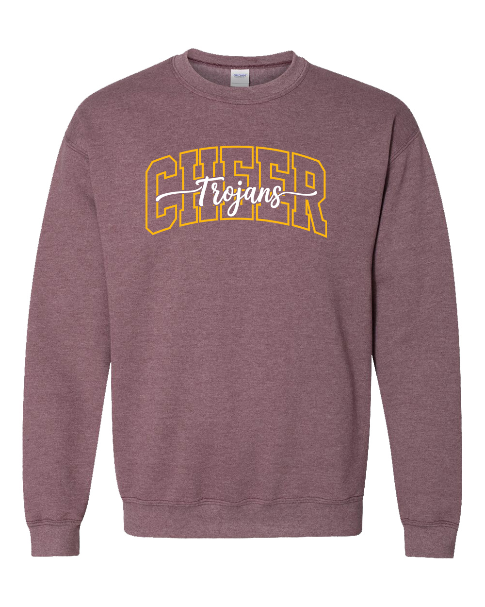 Hillsboro High School "Cheer" Heathered Crewneck Sweatshirt
