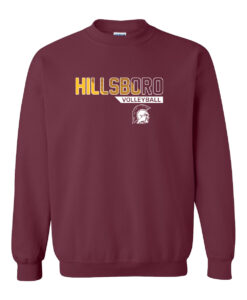 Alternative view of Hillsboro High School Volleyball Camp Crewneck Sweatshirt