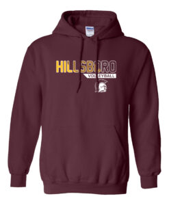 Hillsboro High School Volleyball Camp Hooded Sweatshirt - Image 3