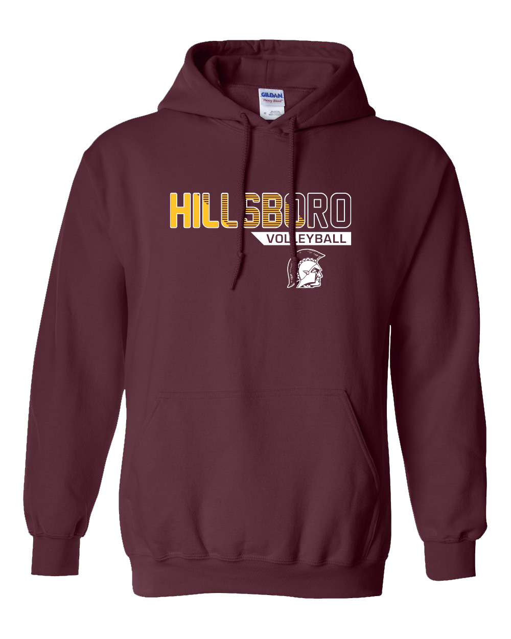 Hillsboro High School Volleyball Camp Hooded Sweatshirt - Image 3