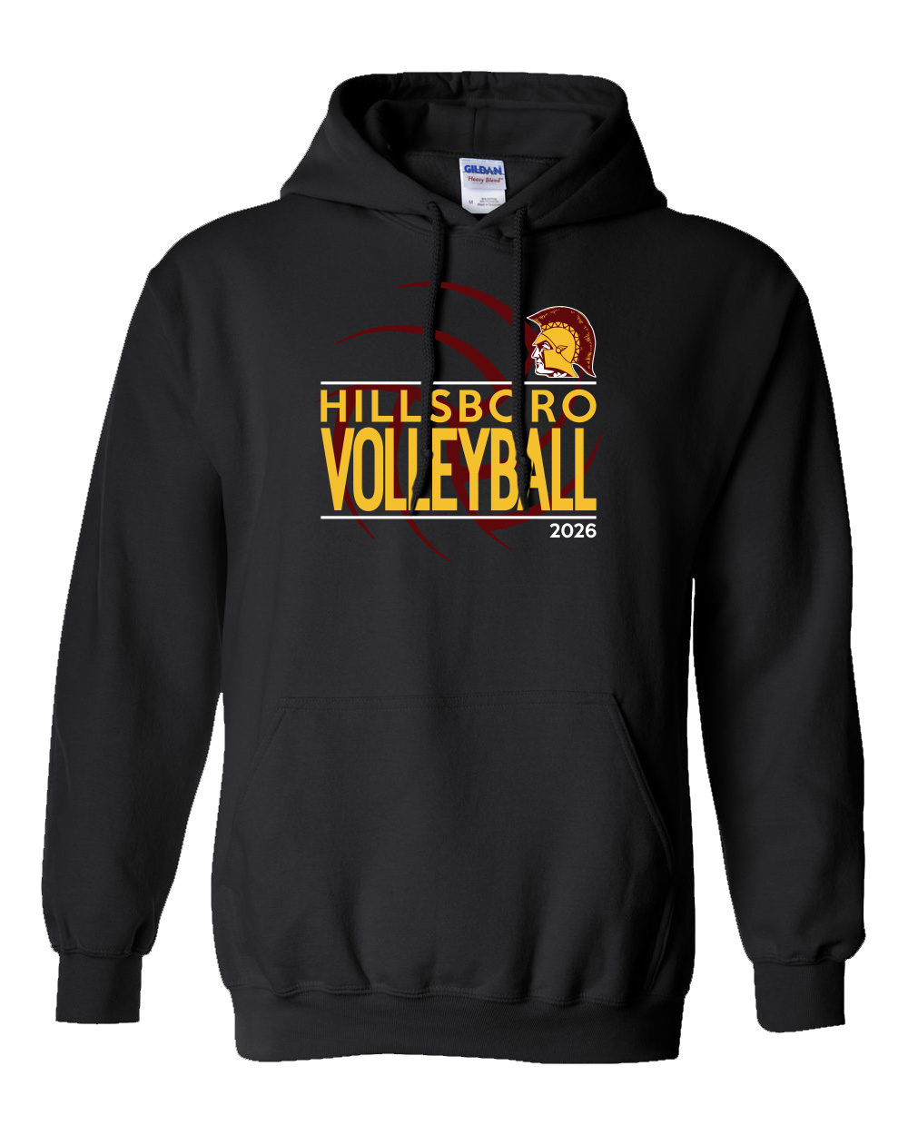 Hillsboro High School Volleyball Team Hooded Sweatshirt