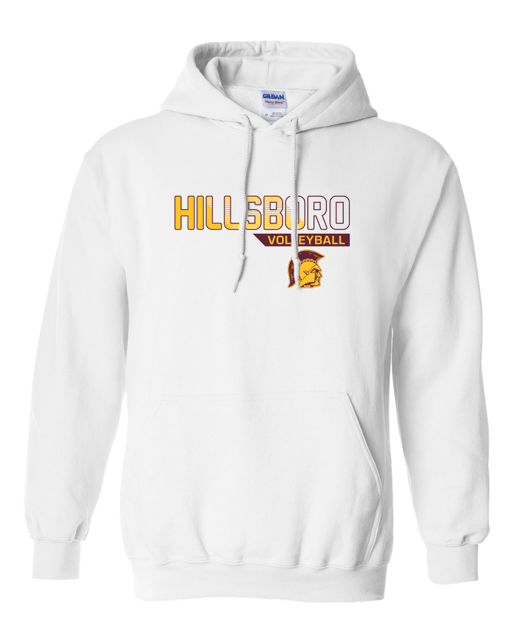 Hillsboro High School Volleyball Camp Hooded Sweatshirt - Image 2