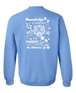 Alternative view of Moundridge Elementary Carolina Blue Paw Crewneck Sweatshirt