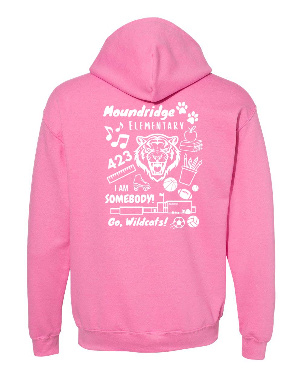 Moundridge Elementary Pink Hooded Sweatshirt - Image 2