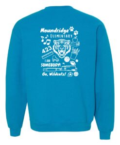 Alternative view of Moundridge Elementary Sapphire Paw Crewneck Sweatshirt