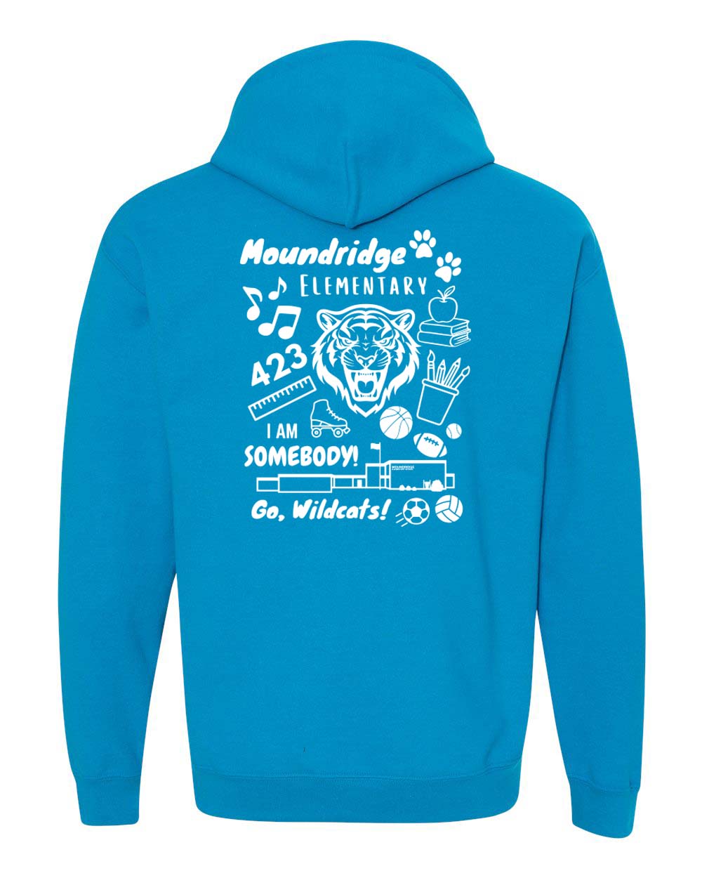Moundridge Elementary Sapphire Hooded Sweatshirt - Image 2