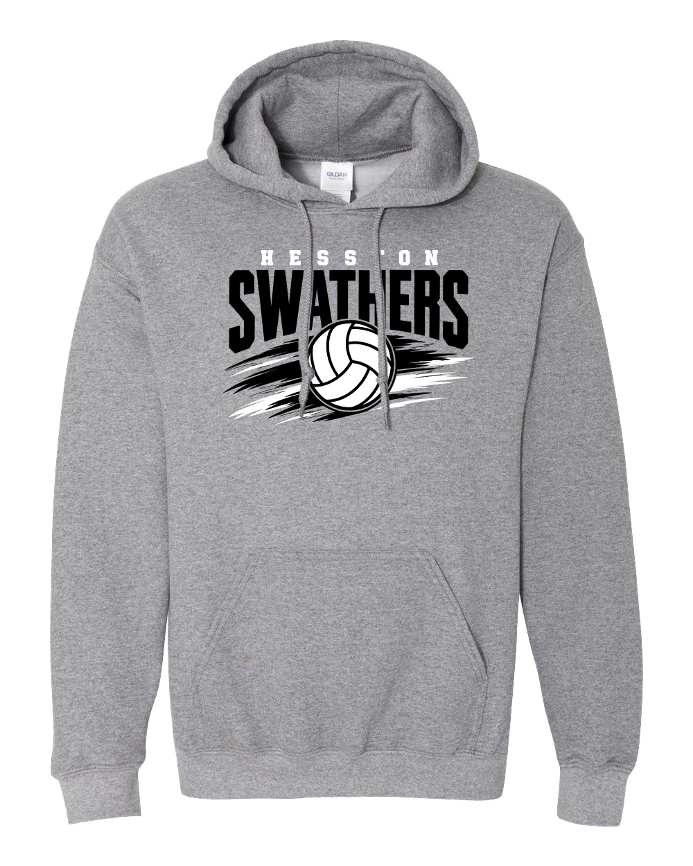 Hesston Middle School Volleyball Hooded Sweatshirt - Image 2