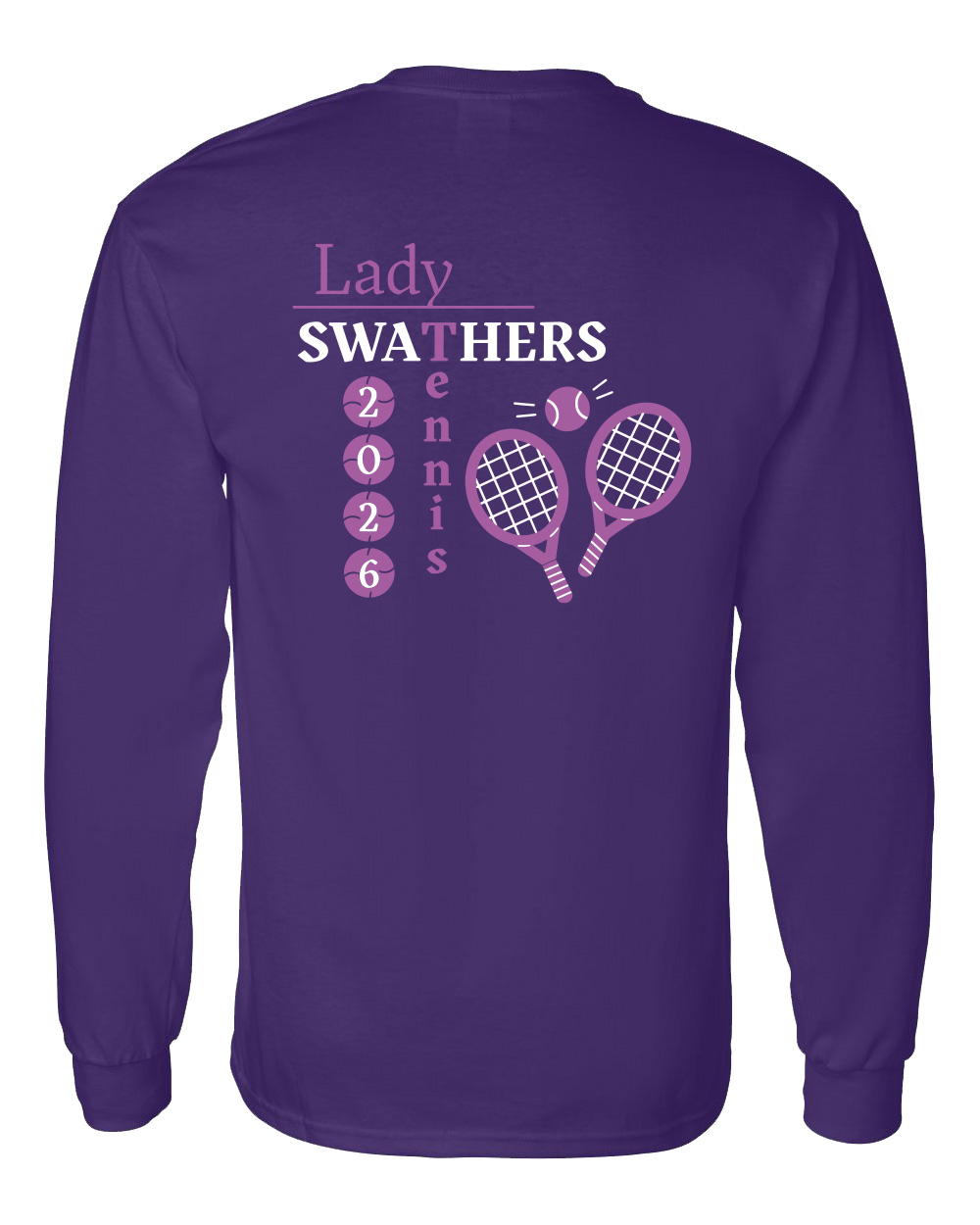 Hesston High School Tennis Long-Sleeve T-Shirt - Image 2