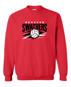 Alternative view of Hesston Middle School Volleyball Crewneck Sweatshirt